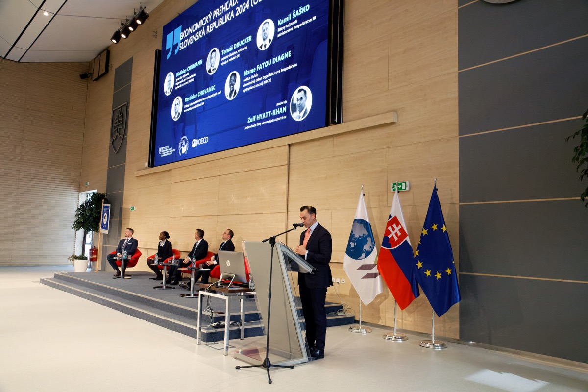 OECD Slovakia — EU Flags