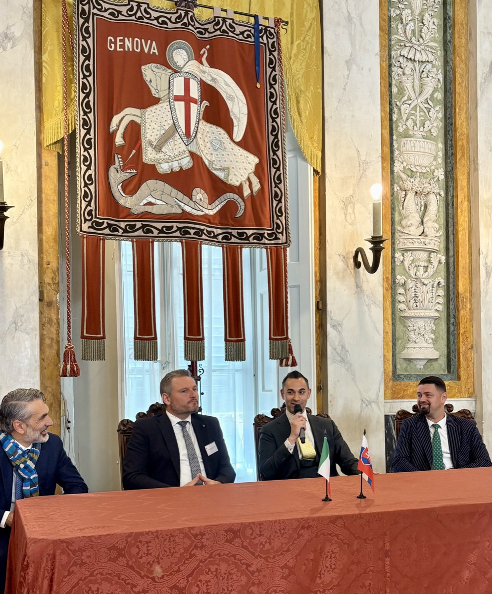Zulf at diplomatic event in Genova, Italy